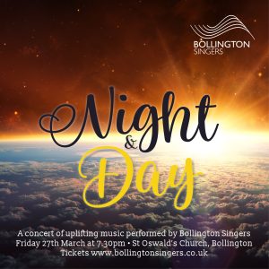 Night and Day - Friday 27th March at 7.30pm